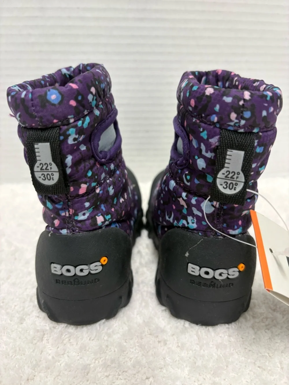 BOGS B-MOC SNOW BOOTS LITTLE TEXTURES PURPLE INFANT SIZE 4 NWT